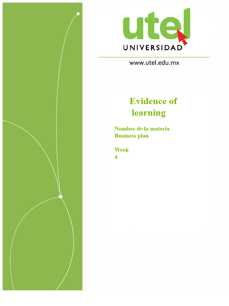 Evidence Week 4 Business Plan | PDF | Market (Economics) | Economies