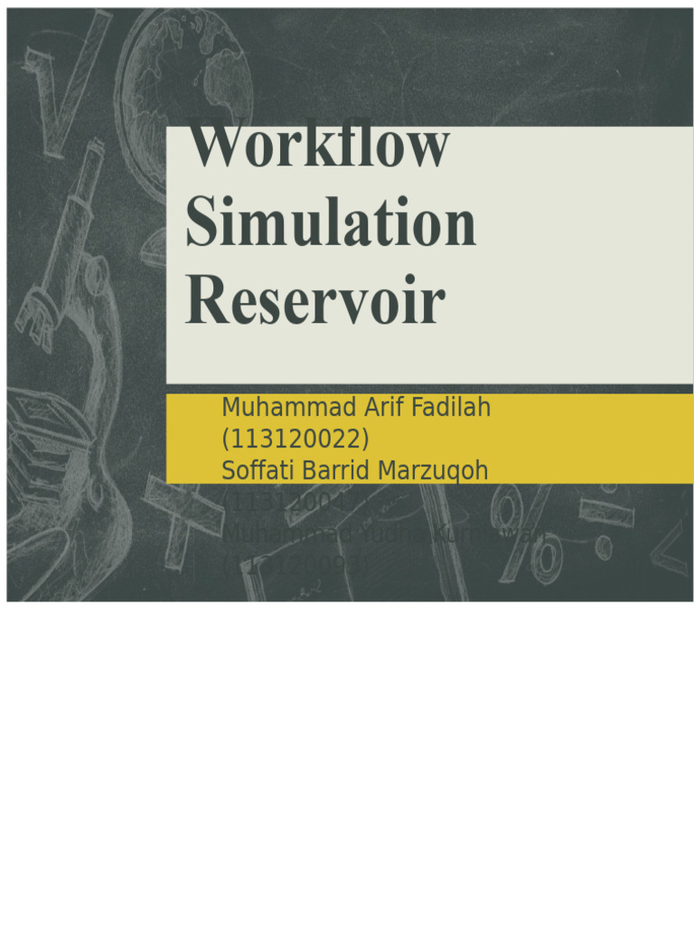 Reservoir Simulation Workflow Guide | PDF | Petroleum Reservoir ...