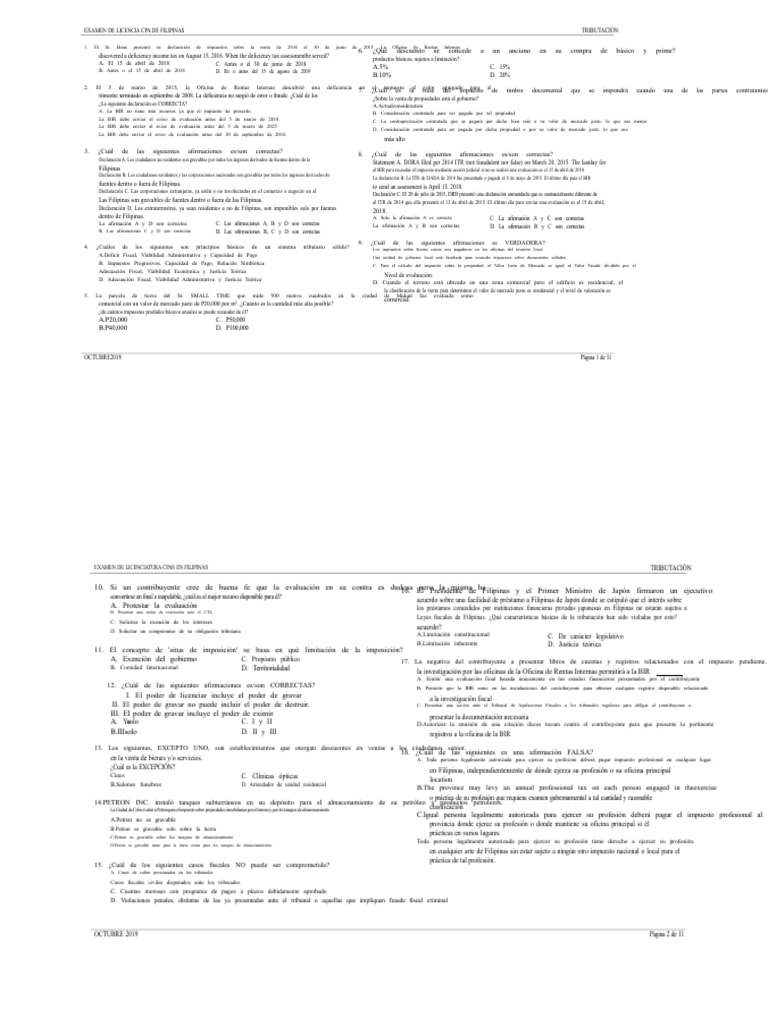Impuesto 2019 | PDF | Impuestos | Impuesto sobre la renta