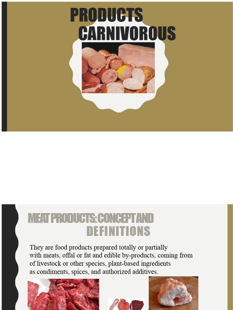 Meat Products: Types and Processing | PDF | Curing (Food Preservation ...
