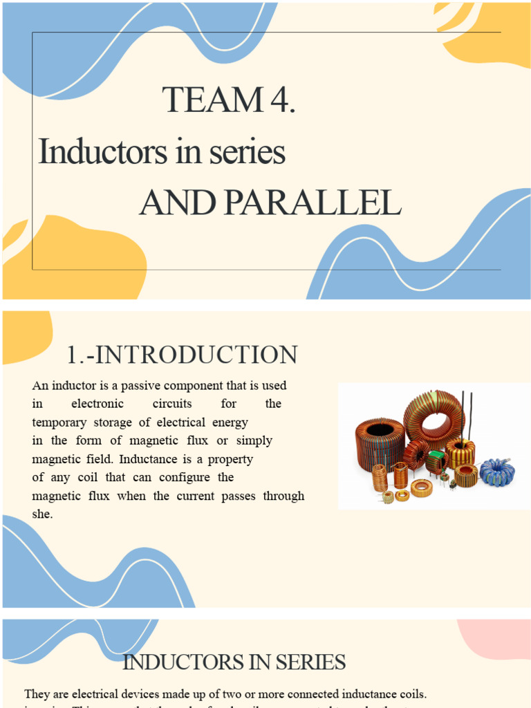 Team 4. Inductors in Series and Parallel | PDF | Inductor | Series And ...