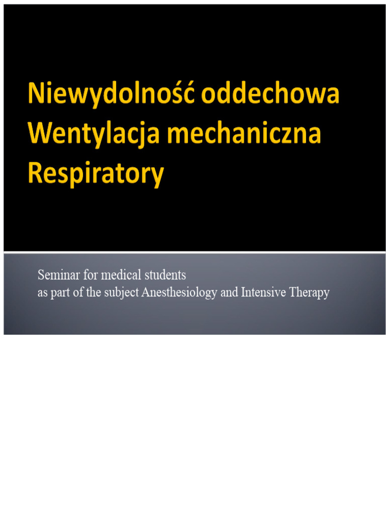 Respiratory Mechanical Ventilation | PDF | Breathing | Respiratory System