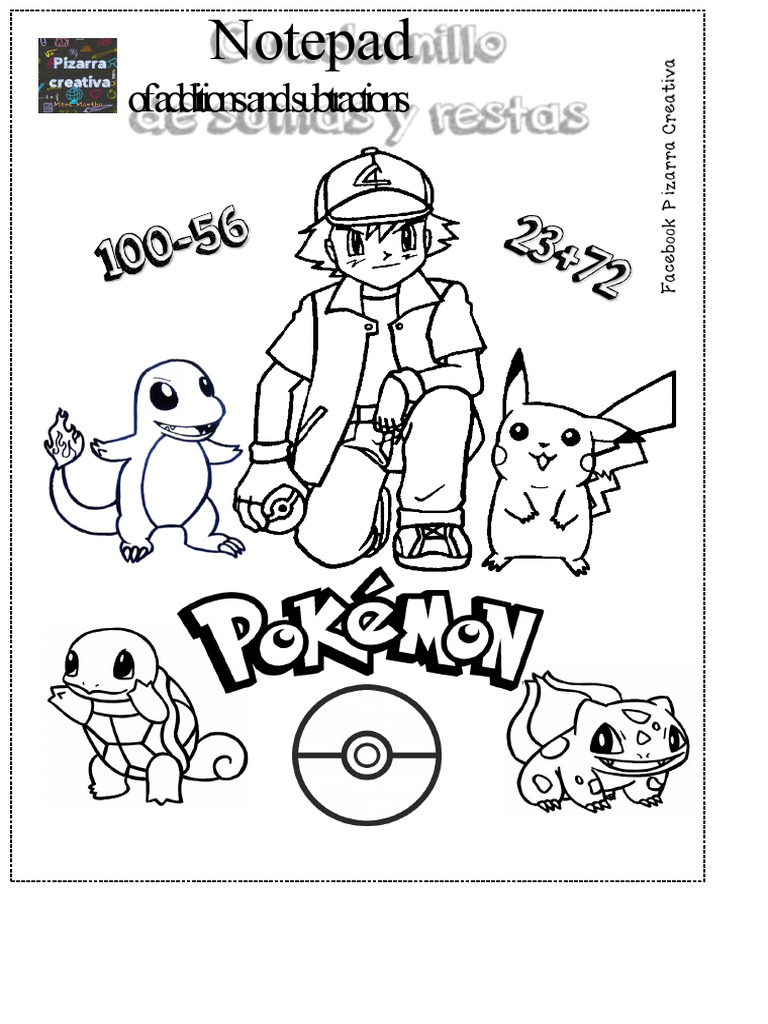Pokémon Addition and Subtraction Activities | PDF | Pokémon