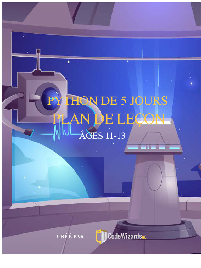 Plan de Cours Python Sur 5 Jours | PDF | Programmation informatique ...