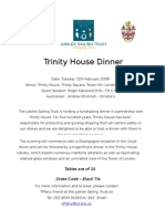 Trinity House Dinner