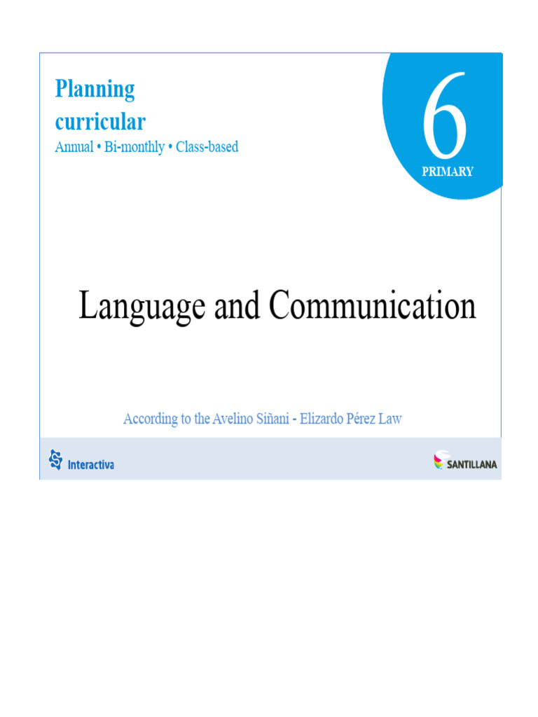 6 LESSON PLAN - COMMUNICATION AND LANGUAGES 6th Grade | PDF ...