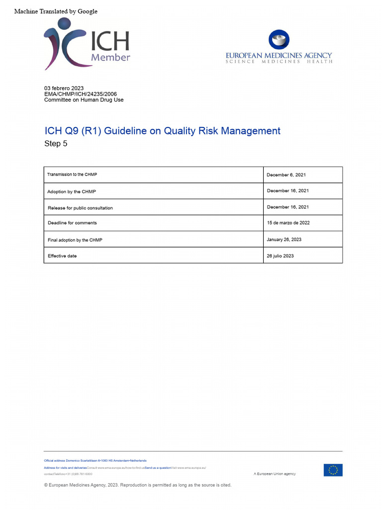Ichq9 (r1) Spanish | PDF | Risk | Risk Management