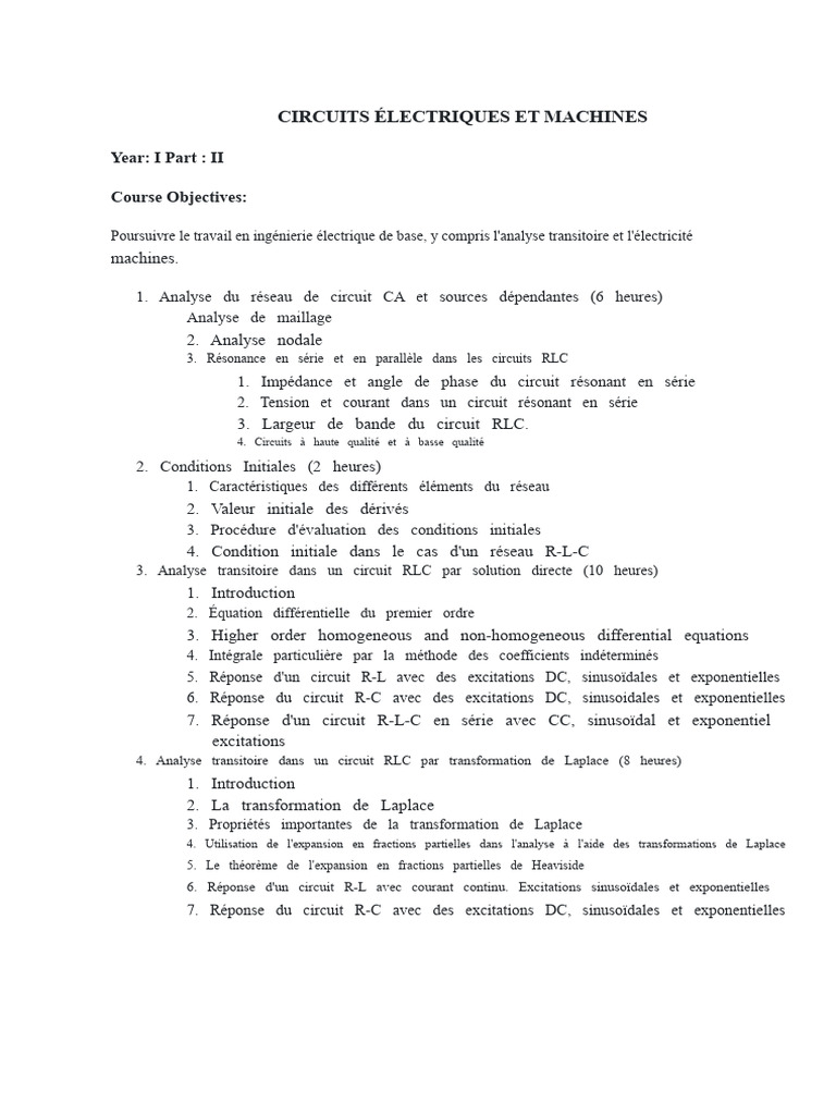 Circuits Électriques et Machines Électriques | PDF | Champ magnétique ...