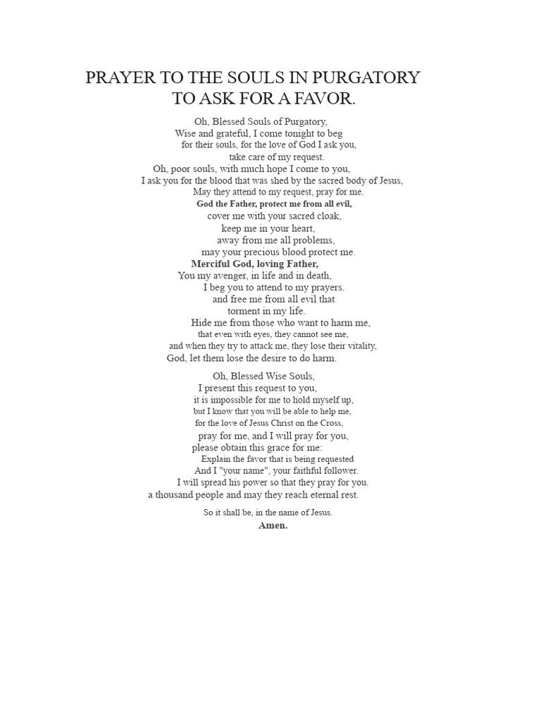 Prayer To The Souls | PDF