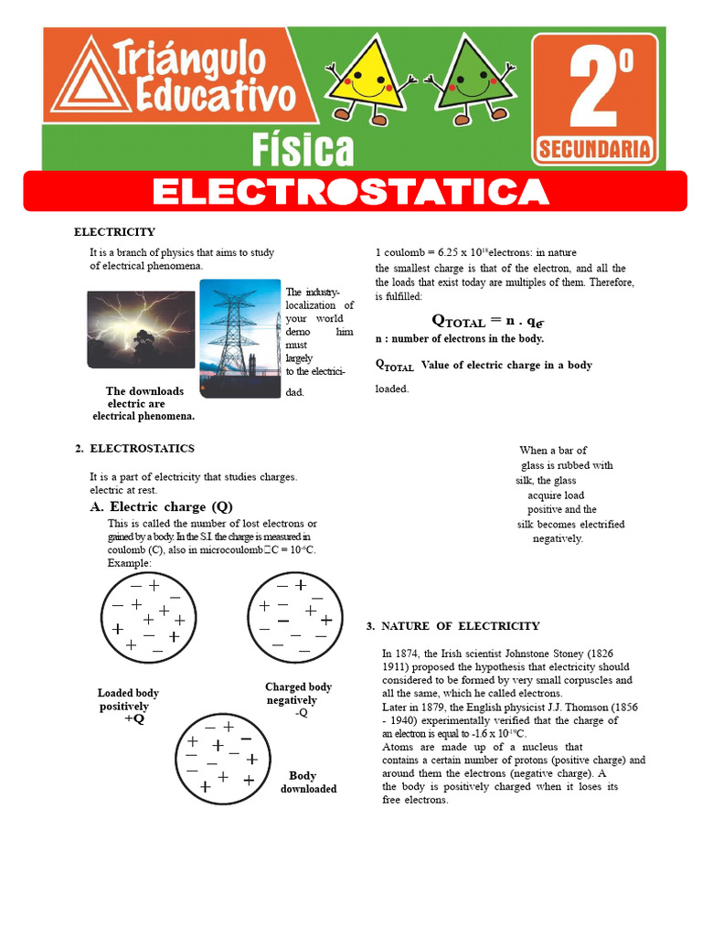 Understanding Electricity and Electrostatics | PDF | Electric Charge ...