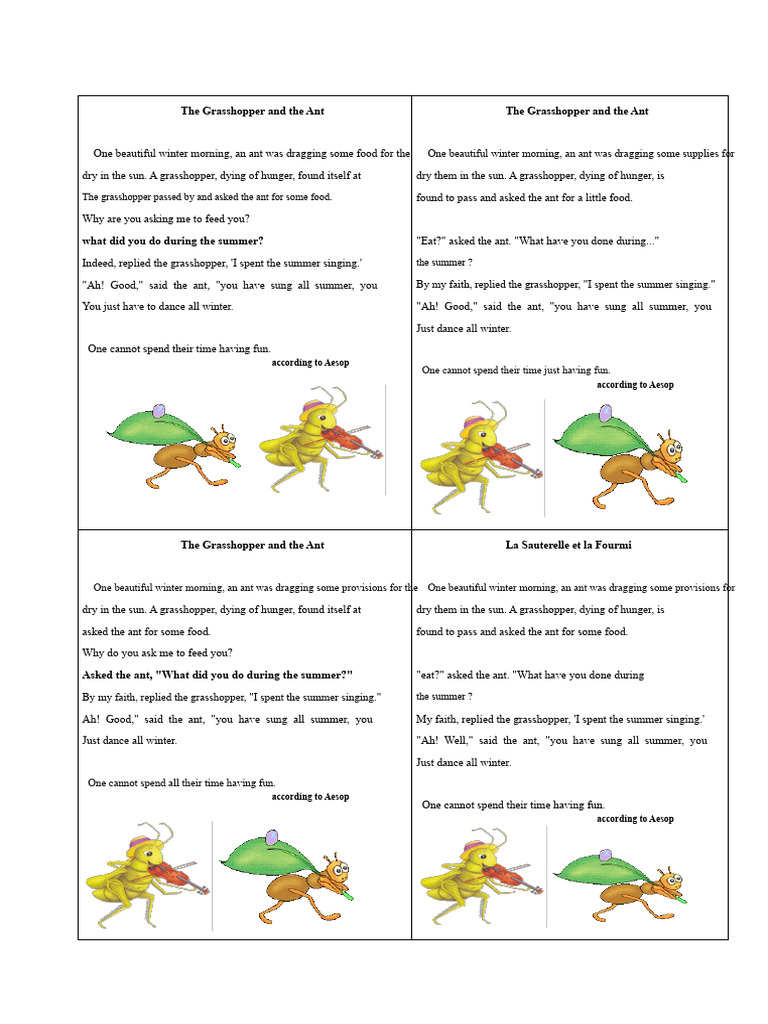 2AM Fable - Docx Version 1 | PDF | Insects