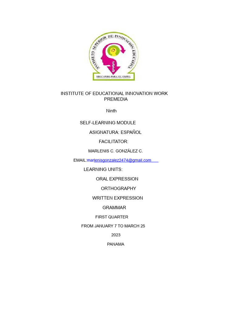 Ninth Grade Spanish Module 2023 | PDF | Stress (Linguistics) | Narrative