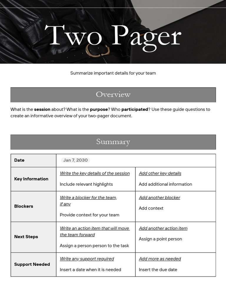 Two Pager | PDF