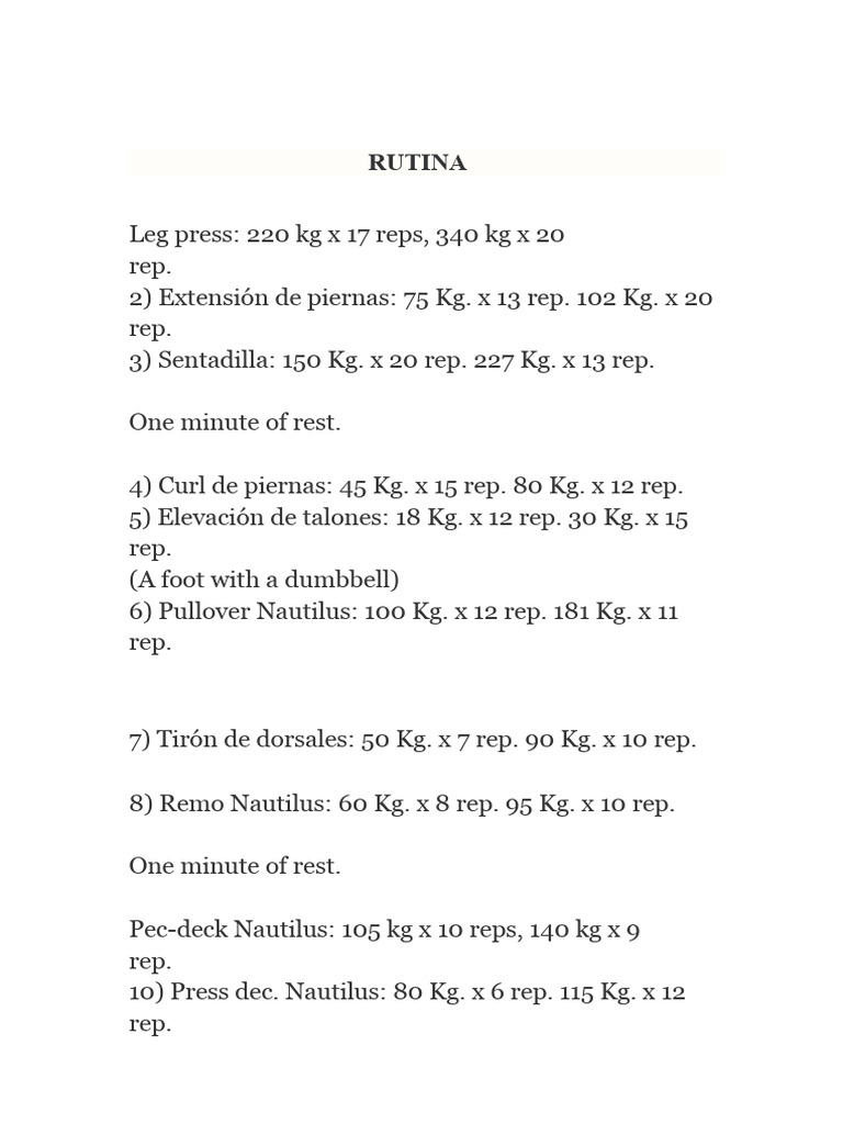 32-Minute Full Body Workout Routine | PDF