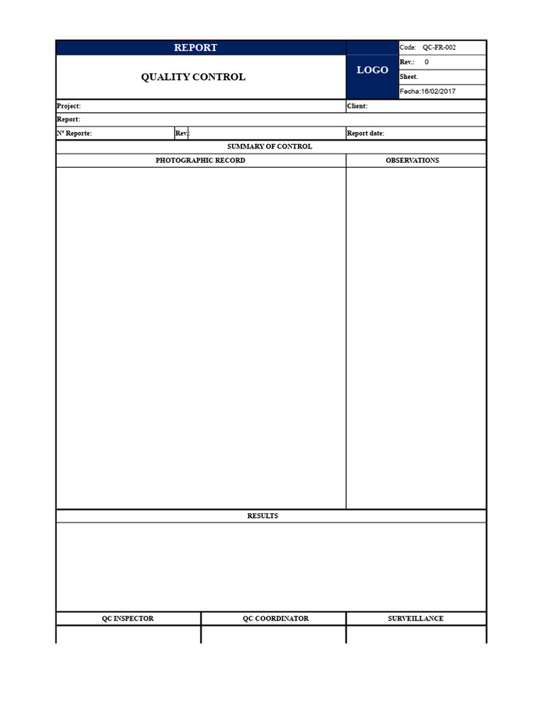 Quality Control Report | PDF