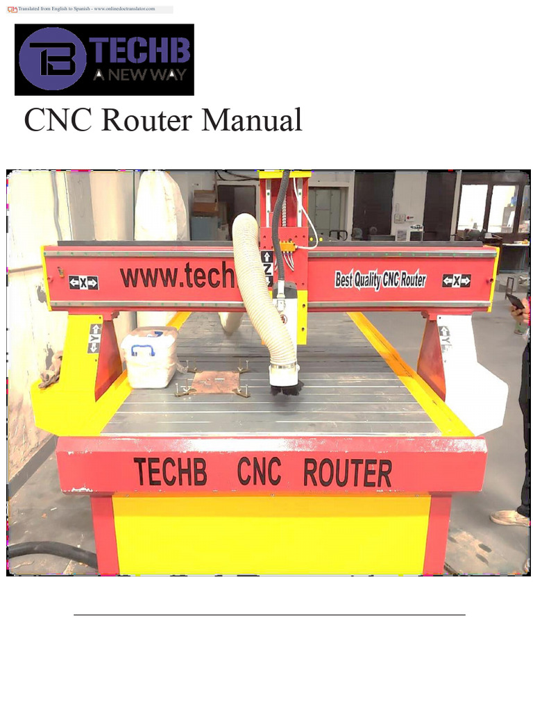 CNC Router Manual | PDF | Electric Motor | Fuse (Electrical)