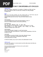 Common English Greetings Guide | PDF