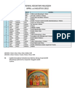 Jadwal Kegiatan Halaqoh