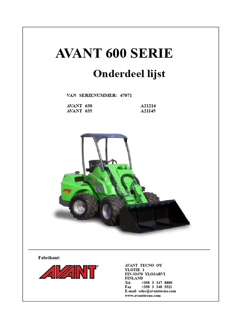 Avant 600-Serie | PDF