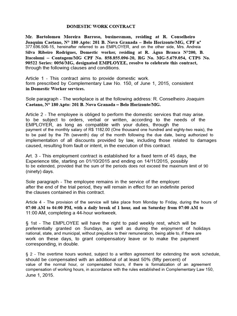 domestic-work-contract-template-pdf-private-law-business-ethics