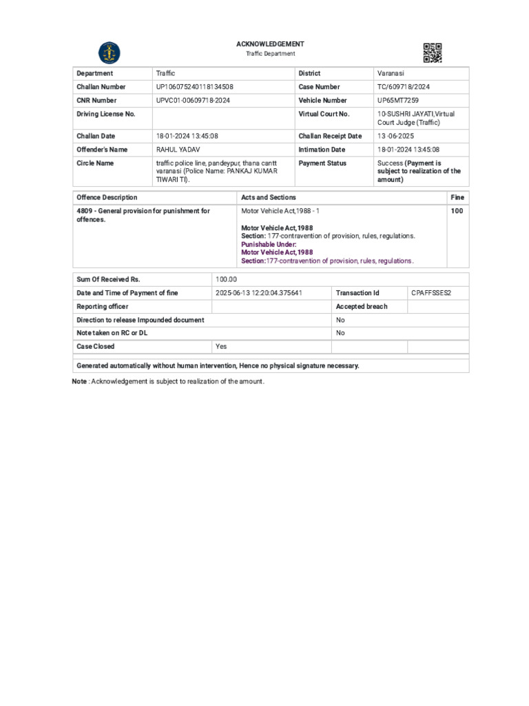 EPay-eCourts Digital Payment | PDF | Land Transport | Road Transport