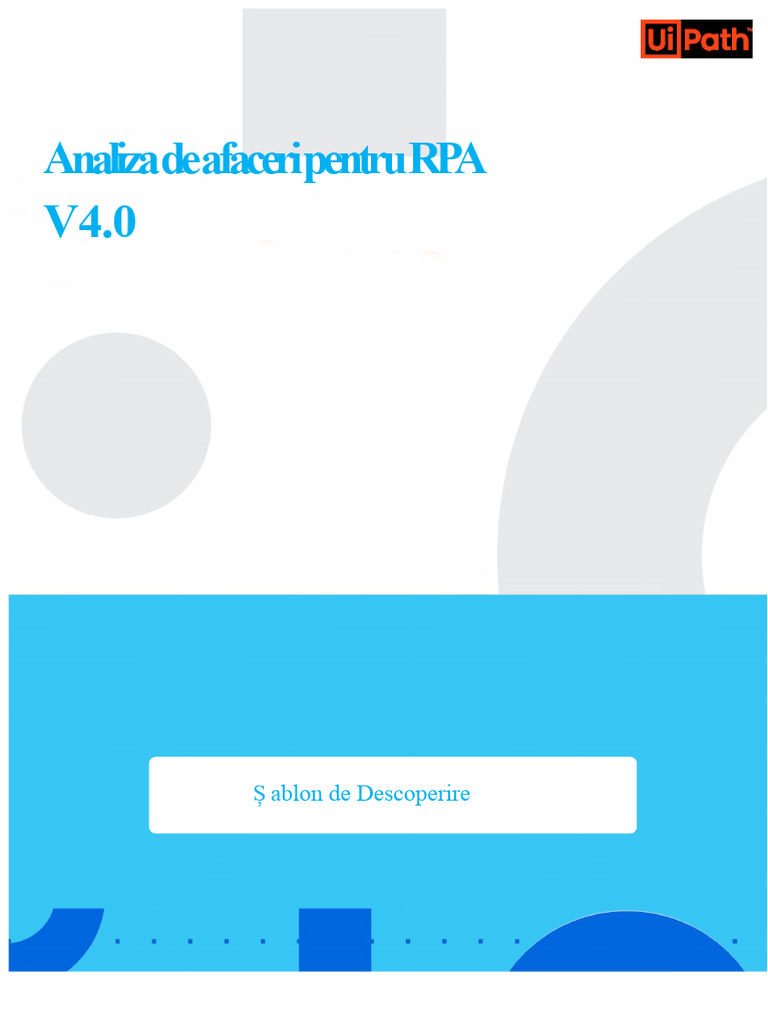HCAktQNQJugaVvl8JDzFA BA RPA Discovery Playbook V4.0 | PDF