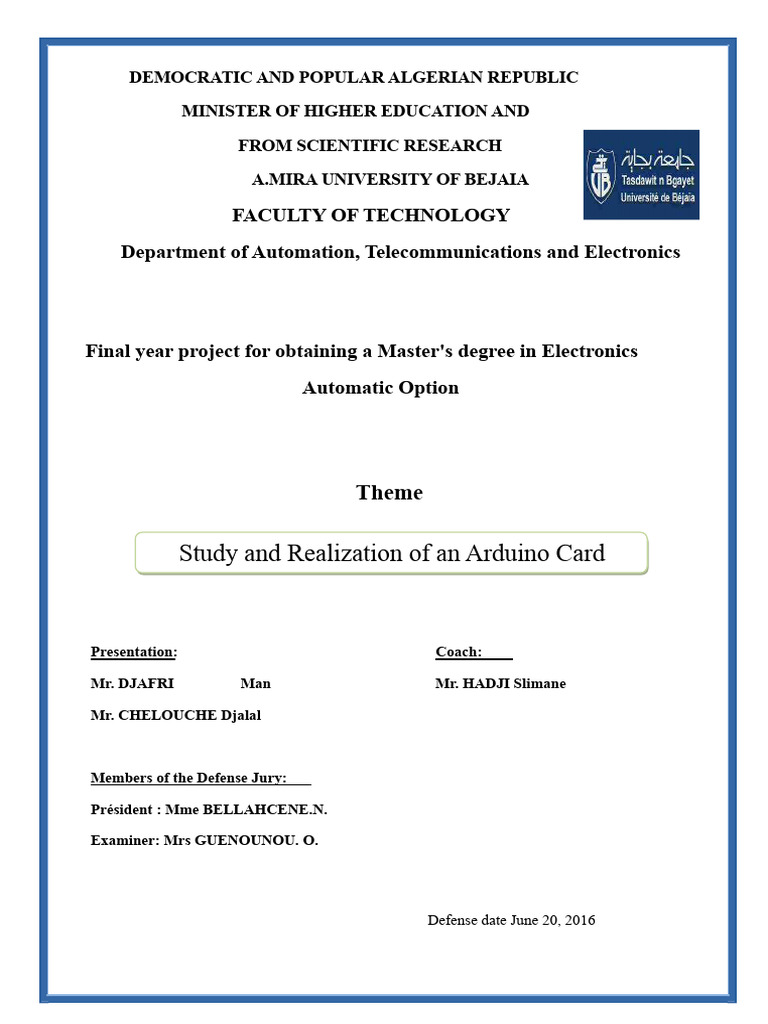 Study and Implementation of An Arduino Board | PDF | Arduino ...
