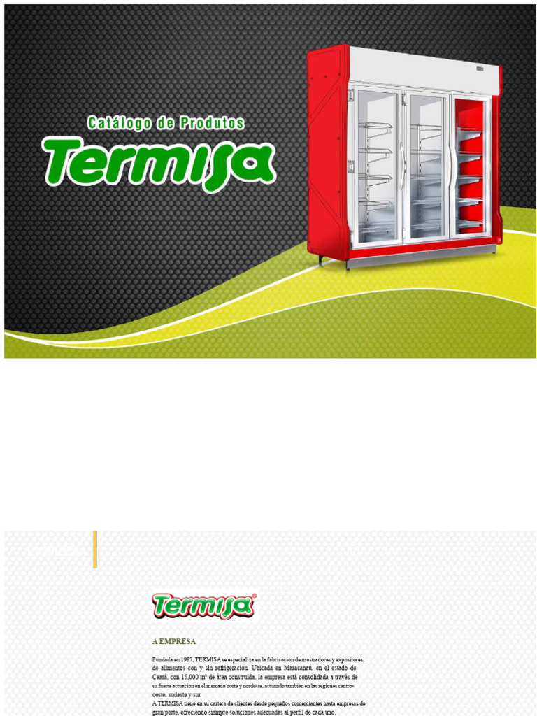 Mostradores y Expositores de Alimentos TERMISA | PDF | Refrigerador ...