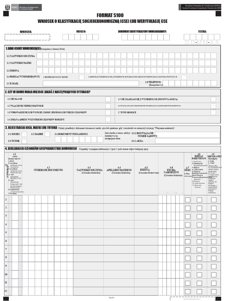Format S100 | PDF