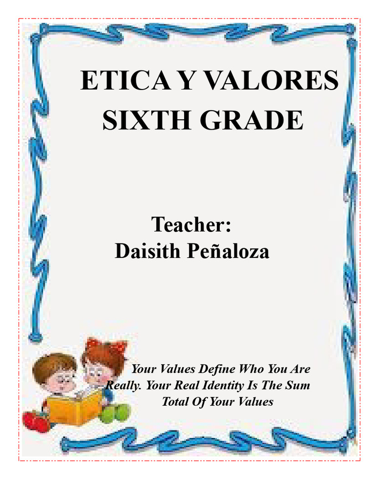 ETHICS AND VALUES MODULE FOR SIXTH GRADE | PDF | Family | Social Psychology