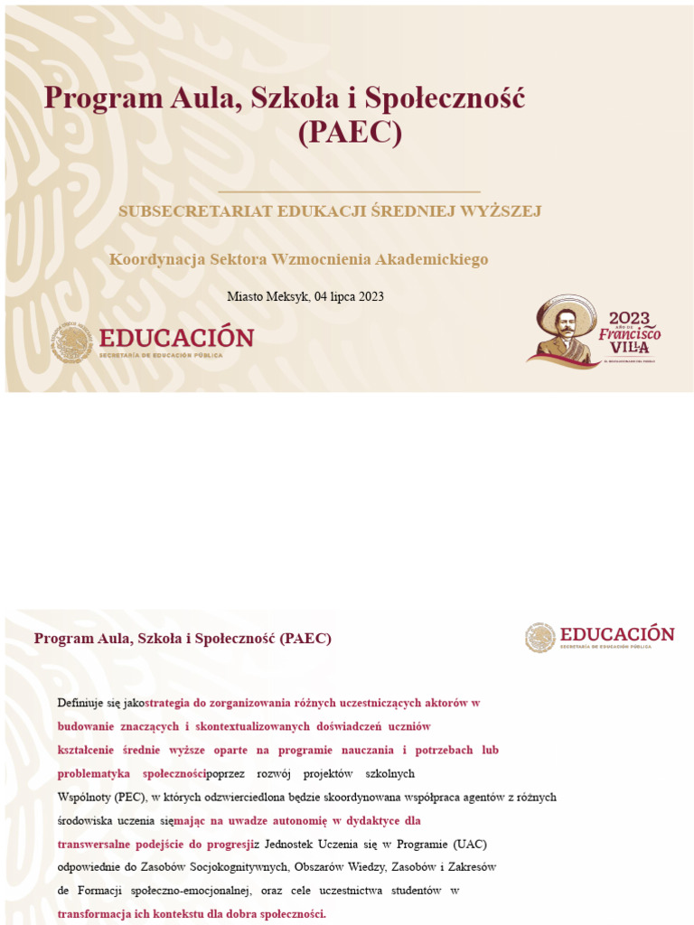 Prezentacja PAEC - VF | PDF