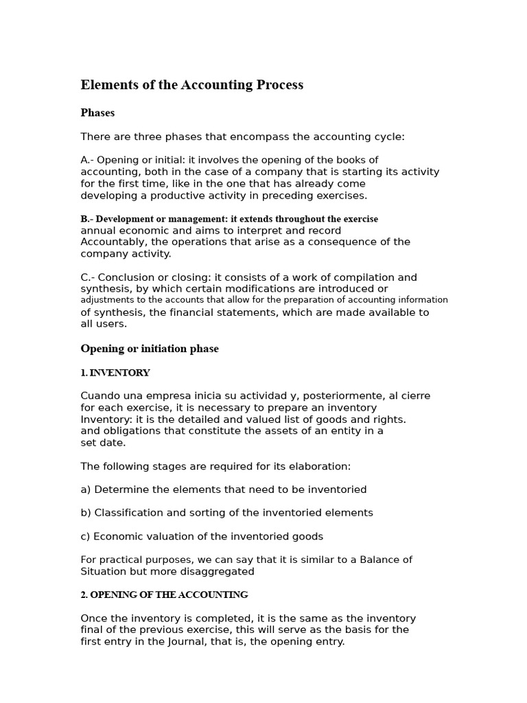 Key Phases of the Accounting Process | PDF | Partnership | Expense