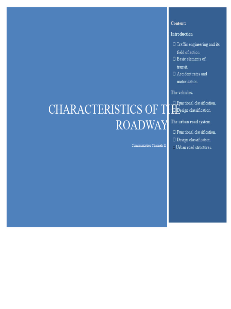 Traffic Engineering Fundamentals Guide | PDF | Traffic | Road