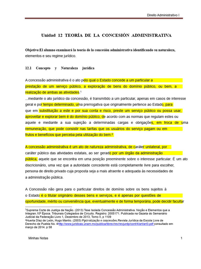 Teoria da Concessão Administrativa | PDF | Serviços públicos ...