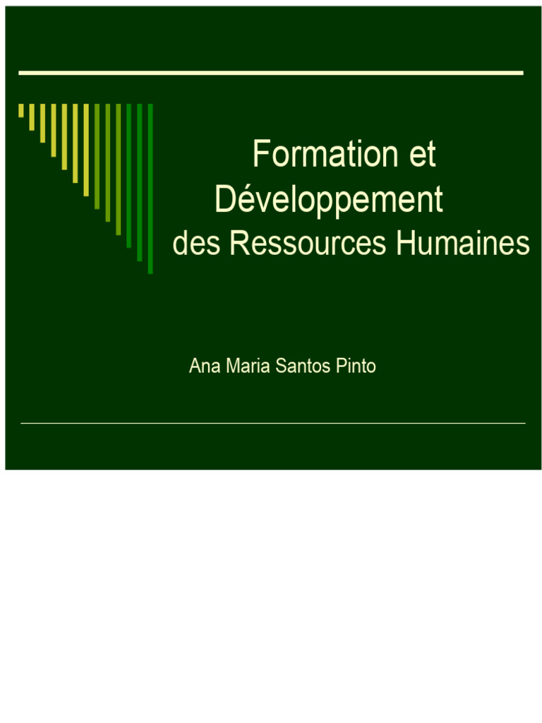 Formation et Développement RH Efficace | PDF | Gestion des ressources ...