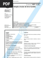 (2) Nor NBR-10160 (1987) Tampao Circular de Ferro Fundido