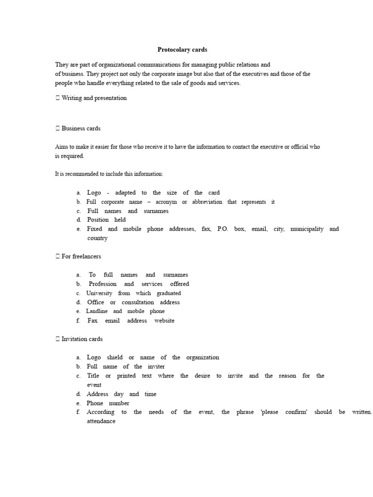 Protocol Cards | PDF | Telecommunications | Communication
