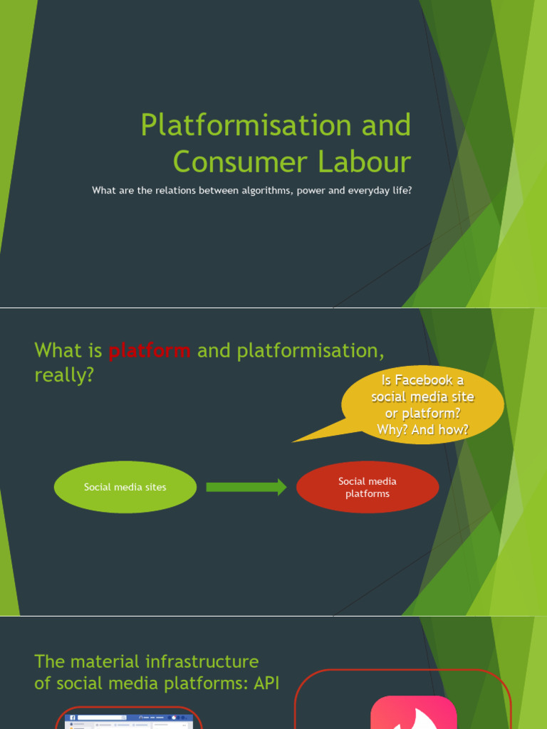 Understanding Platformisation and Consumer Labour | PDF | Facebook ...