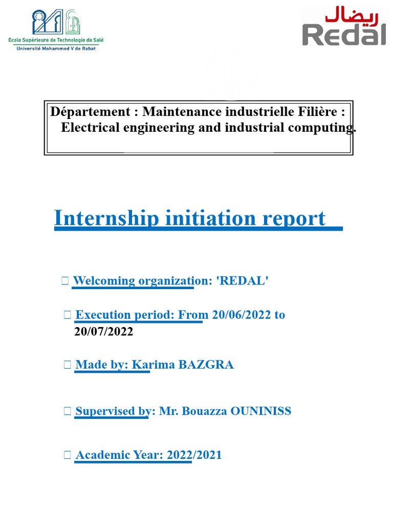 Industrial Electrical Engineering Internship Report | PDF