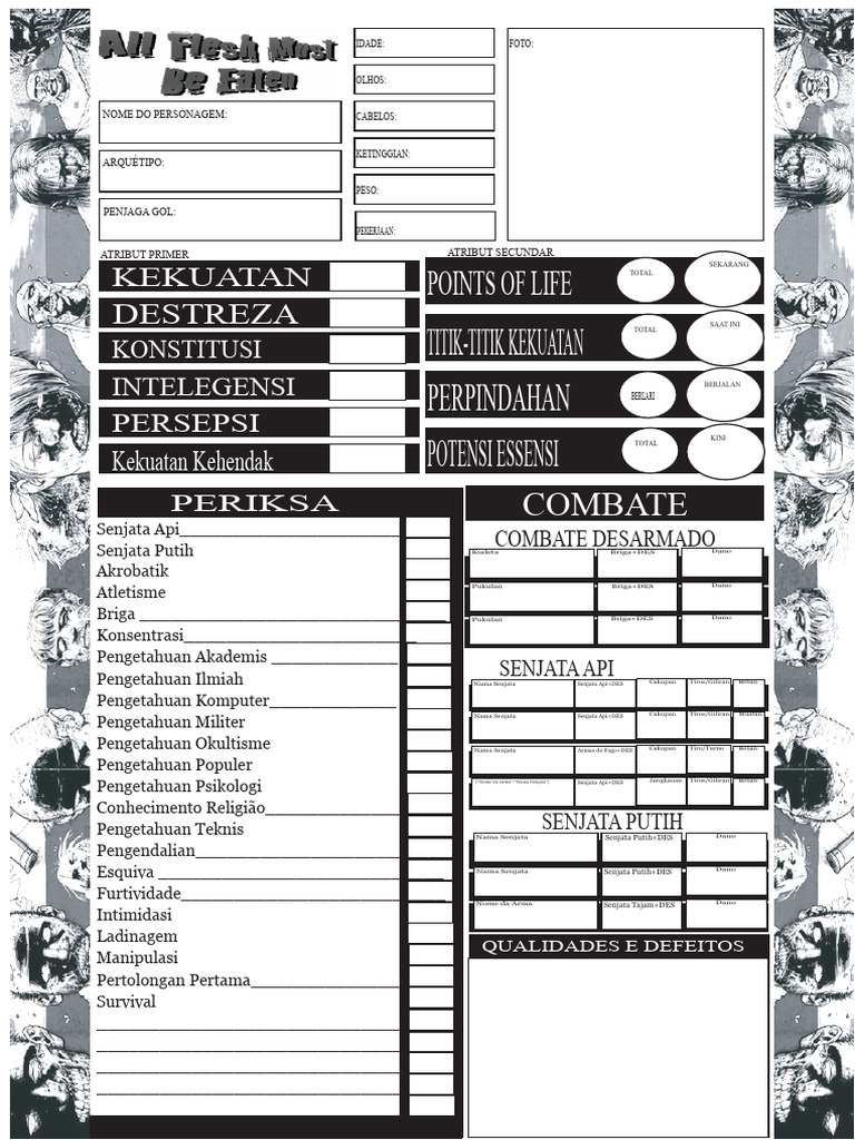 Karakter RPG: Statistik dan Atribut | PDF