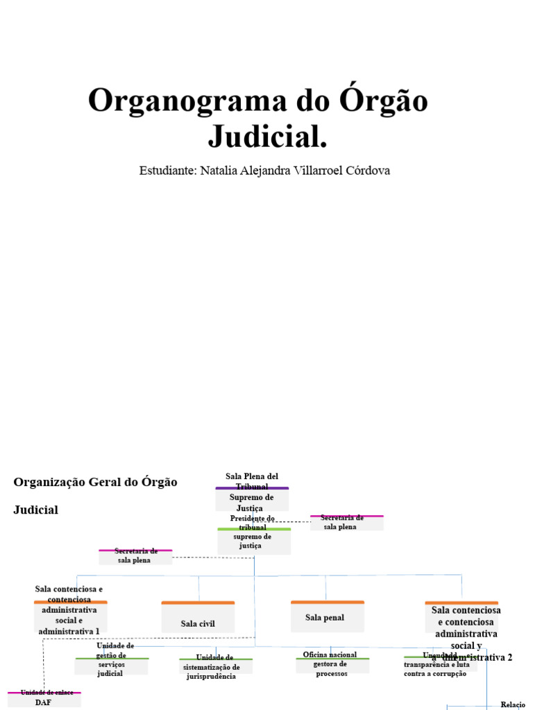 Organograma do Órgão Judicial | PDF | Supremos tribunais | Jurisdição