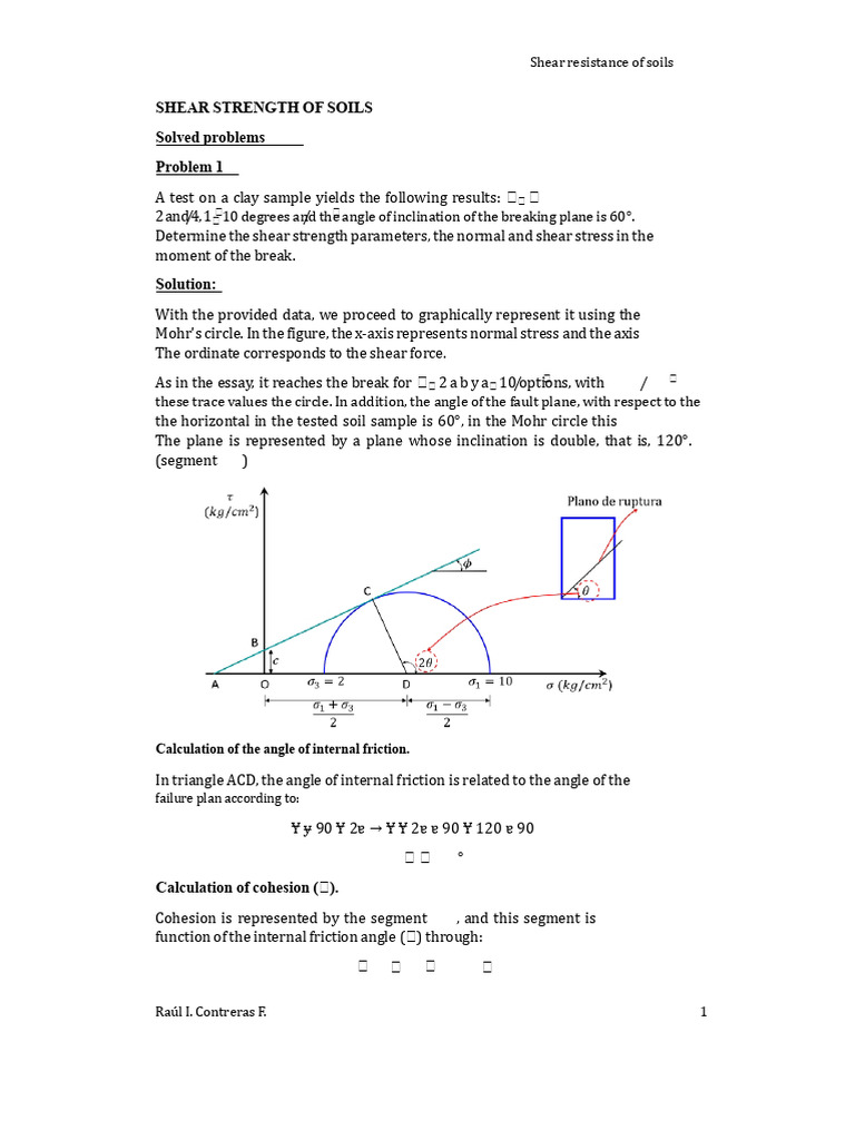 Shear Strength Analysis of Soils | PDF | Stress (Mechanics) | Continuum ...