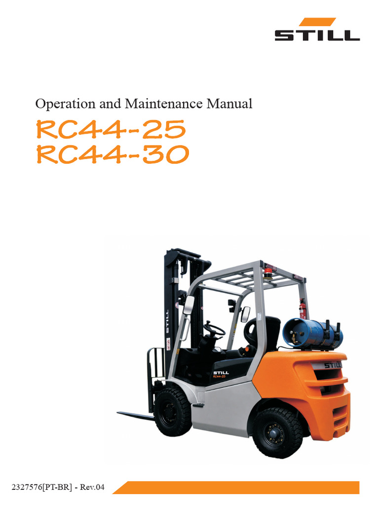 Operation Manual RC44 - 25 - 30 PDF | PDF | Forklift | Safety