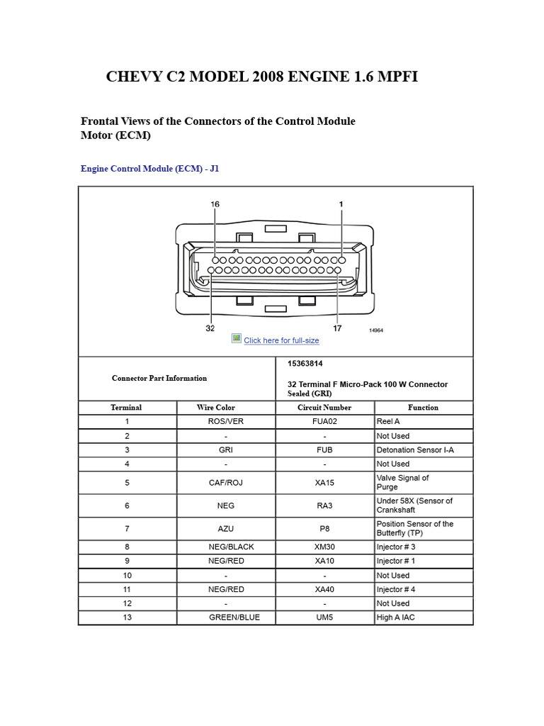 2008 Chevy C2 Engine Control Module Guide | PDF | Manufactured Goods ...