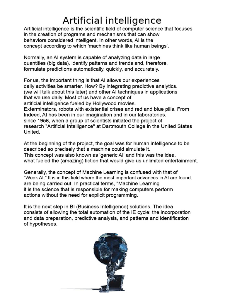 Understanding Artificial Intelligence Applications | PDF | Artificial ...