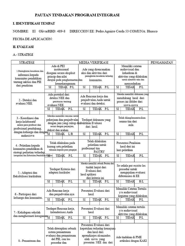 Program Integrasi Pendidikan Khusus | PDF
