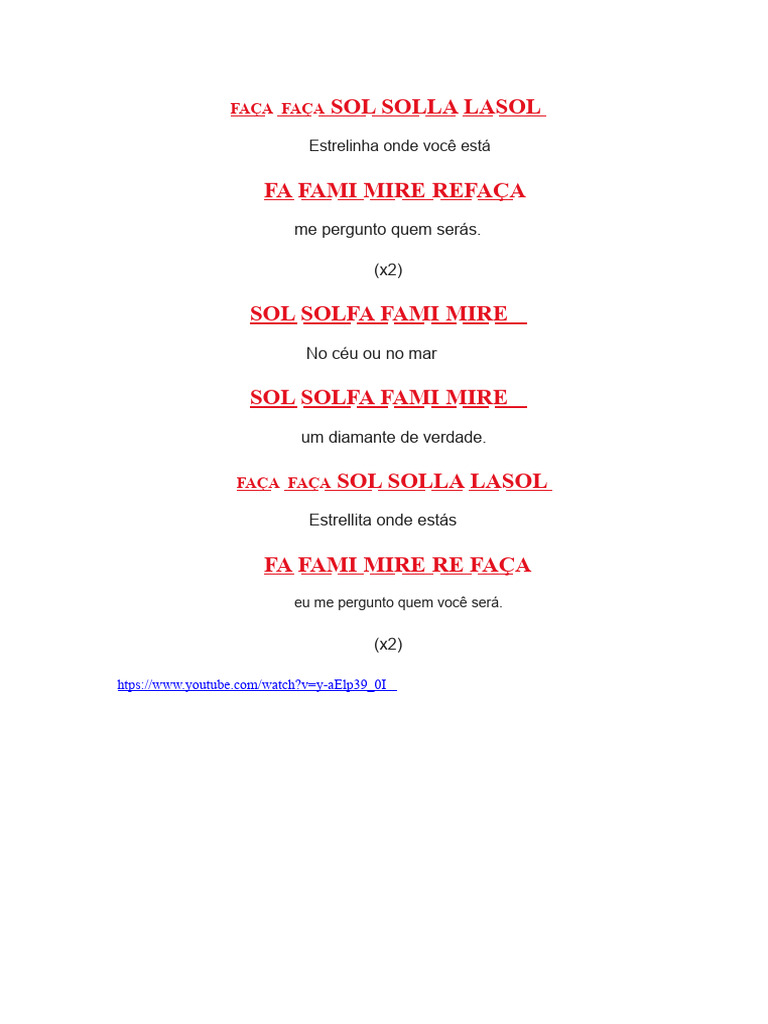 Letra e Notas de Estrellita | PDF