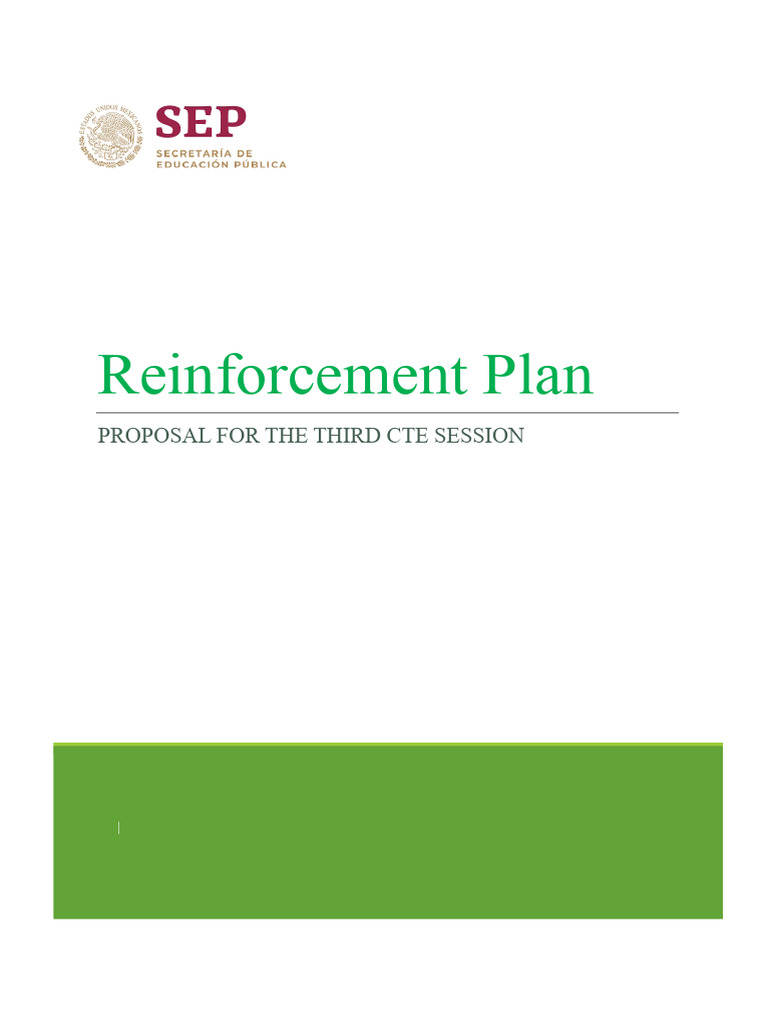 Reinforcement Plan WORD FORMAT-1 | PDF | Learning | Cognition
