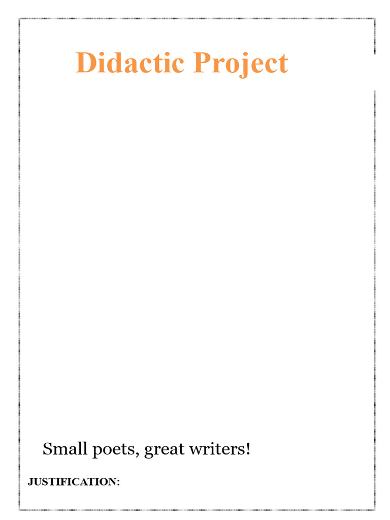 Engaging Poetry Project for Students | PDF | Poetry | Rhyme