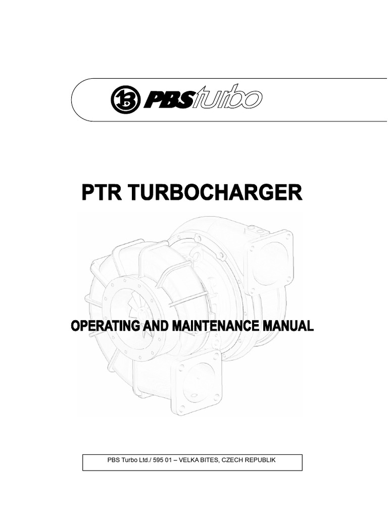 Panduan Operasional Turbocharger PBS | PDF